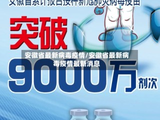 安徽省最新病毒疫情/安徽省最新病毒疫情最新消息