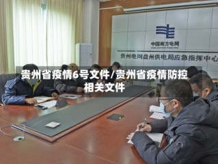 贵州省疫情6号文件/贵州省疫情防控相关文件