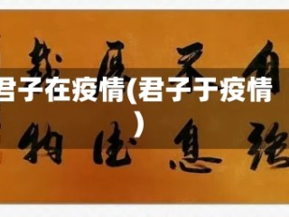 君子在疫情(君子于疫情)