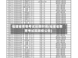 福建省疫情考试延期时间(福建省教育考试院防疫公告)