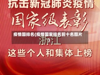 疫情国排名(疫情国家排名前十名图片)
