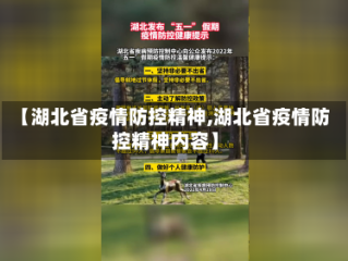 【湖北省疫情防控精神,湖北省疫情防控精神内容】