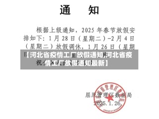 【河北省疫情工厂放假通知,河北省疫情工厂放假通知最新】