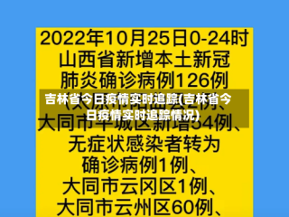 吉林省今日疫情实时追踪(吉林省今日疫情实时追踪情况)