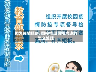 因为疫情租房/因疫情原因租房违约怎么处理