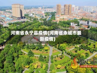 河南省永宁县疫情(河南省永城市最新疫情)