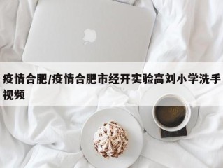 疫情合肥/疫情合肥市经开实验高刘小学洗手视频