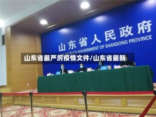 山东省最严厉疫情文件/山东省最新