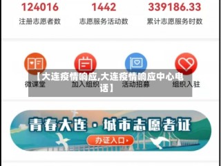 【大连疫情响应,大连疫情响应中心电话】