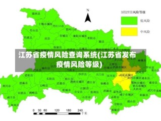 江苏省疫情风险查询系统(江苏省发布疫情风险等级)