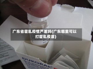 广东省霍乱疫情严重吗(广东哪里可以打霍乱疫苗)
