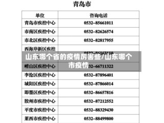 山东哪个省的疫情厉害些/山东哪个市疫情