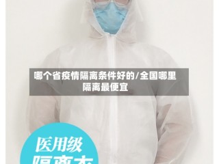 哪个省疫情隔离条件好的/全国哪里隔离最便宜