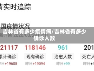 吉林省有多少疫情病/吉林省有多少确诊人数