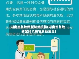 湖南省各地新型肺炎疫情(湖南省各地新型肺炎疫情最新消息)