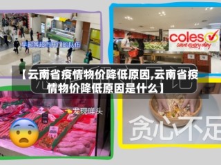 【云南省疫情物价降低原因,云南省疫情物价降低原因是什么】