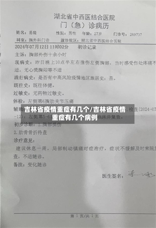 吉林省疫情重症有几个/吉林省疫情重症有几个病例-第1张图片