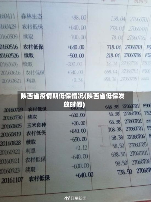 陕西省疫情期低保情况(陕西省低保发放时间)-第2张图片