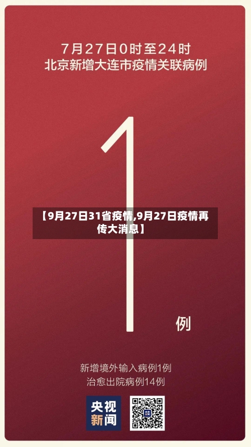 【9月27日31省疫情,9月27日疫情再传大消息】-第1张图片