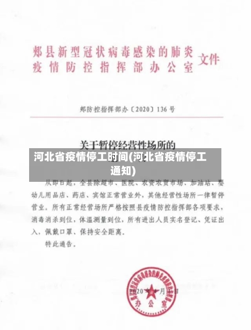 河北省疫情停工时间(河北省疫情停工通知)-第1张图片