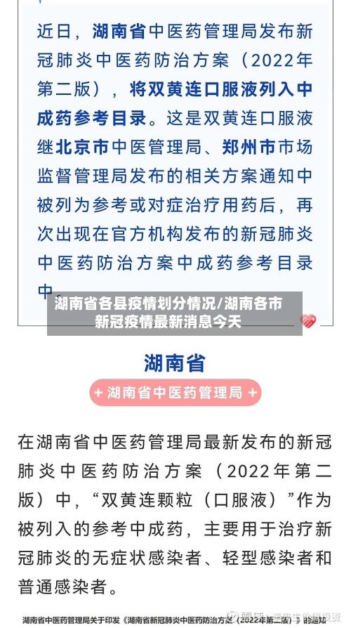 湖南省各县疫情划分情况/湖南各市新冠疫情最新消息今天-第2张图片
