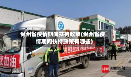 贵州省疫情期间扶持政策(贵州省疫情期间扶持政策有哪些)-第1张图片
