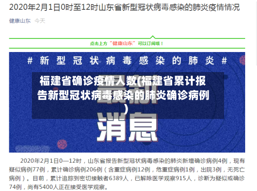 福建省确诊疫情人数(福建省累计报告新型冠状病毒感染的肺炎确诊病例)-第2张图片