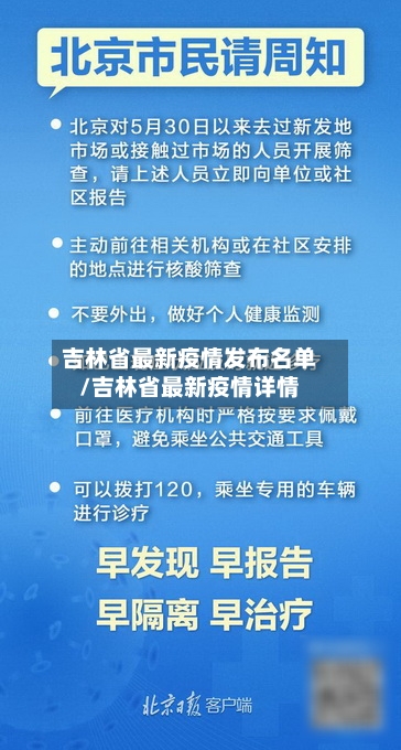 吉林省最新疫情发布名单/吉林省最新疫情详情-第1张图片