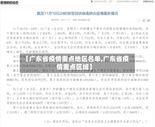 【广东省疫情重点地区名单,广东省疫情重点区域】-第1张图片