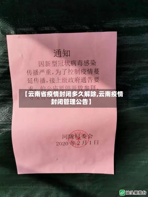 【云南省疫情封闭多久解除,云南疫情封闭管理公告】-第3张图片