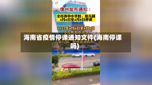 海南省疫情停课通知文件(海南停课吗)-第3张图片