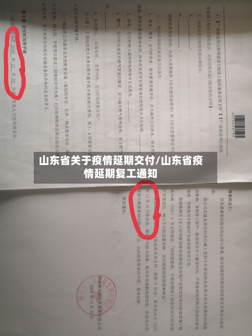 山东省关于疫情延期交付/山东省疫情延期复工通知-第1张图片