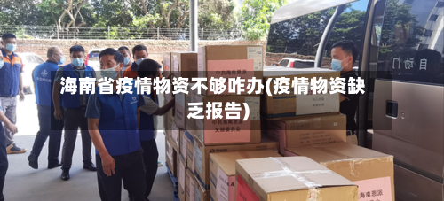 海南省疫情物资不够咋办(疫情物资缺乏报告)-第1张图片