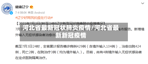 河北省最新冠状肺炎疫情/河北省最新新冠疫情-第3张图片