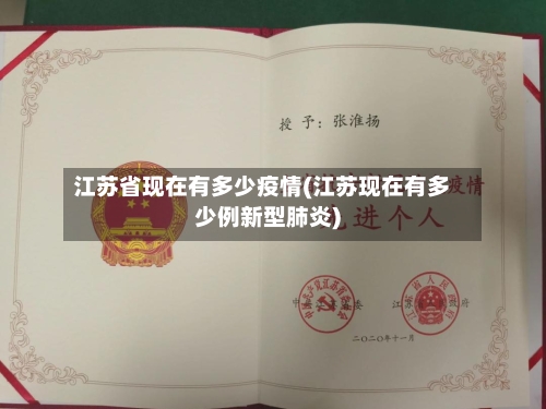江苏省现在有多少疫情(江苏现在有多少例新型肺炎)-第1张图片