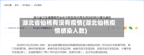 湖北省仙桃有没有疫情(湖北仙桃疫情感染人数)-第2张图片