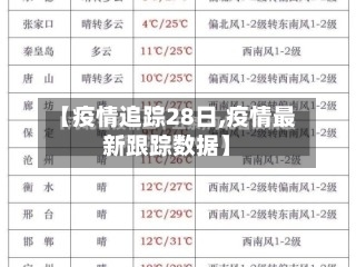 【疫情追踪28日,疫情最新跟踪数据】-第2张图片