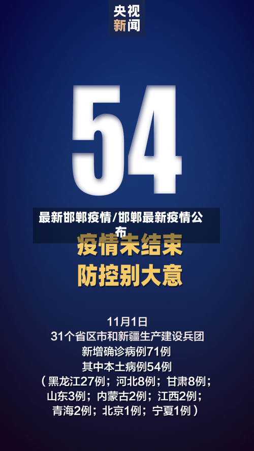 最新邯郸疫情/邯郸最新疫情公布-第1张图片