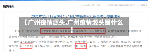 【广州疫情源头,广州疫情源头是什么】-第1张图片