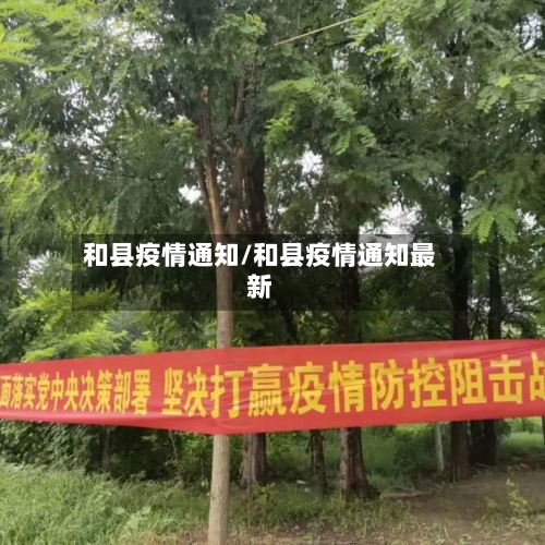 和县疫情通知/和县疫情通知最新-第2张图片