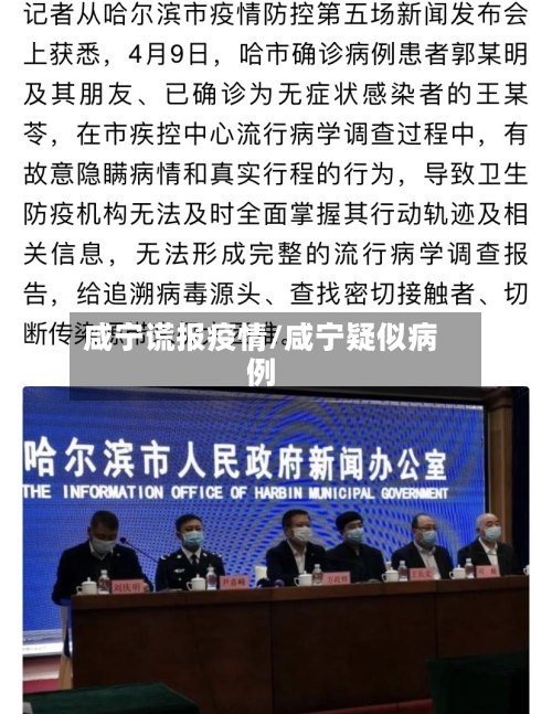 咸宁谎报疫情/咸宁疑似病例-第1张图片