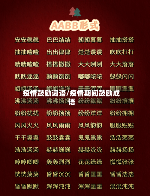 疫情鼓励词语/疫情期间鼓励成语-第1张图片