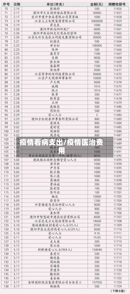 疫情看病支出/疫情医治费用-第1张图片