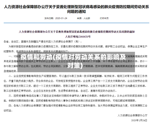 疫情和劳动(疫情对劳动关系的影响及对策)-第3张图片