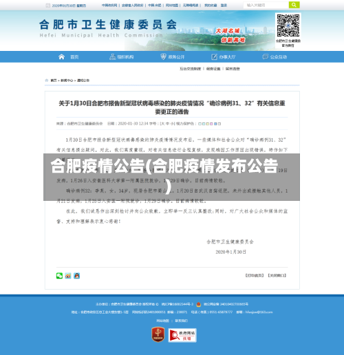 合肥疫情公告(合肥疫情发布公告)-第2张图片