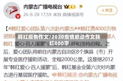 韩红疫情作文/2020疫情感动作文韩红800字-第1张图片